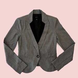 Women's Sweater BCX Grey Blazer Size XS Work Office